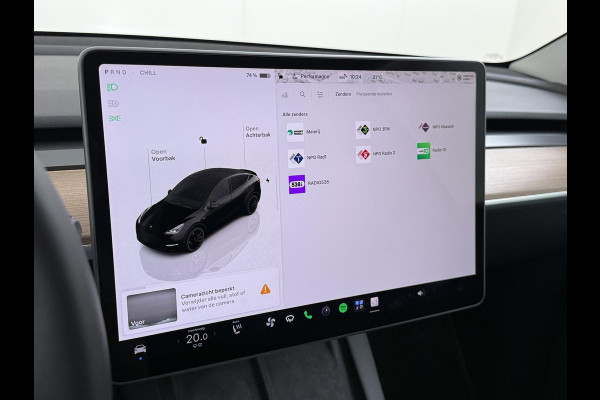 Tesla Model Y Performance AWD 75 kWh VAN:43.900,- VOOR:39.877,- UW HERFSTVOORDEEL:4.023,- SOH 95% | AFN. TREKHAAK | 21 INCH TURBINE VELGEN| TESLA FABRIEKSGARANTIE T/M 01-2027 of 80.000KM!| RESTERENDE FABRIEKSGARANTIE OP DE HOOGVOLTACCU + AANDRIJFLIJN T/M 01-2031 of 192.000KM!
