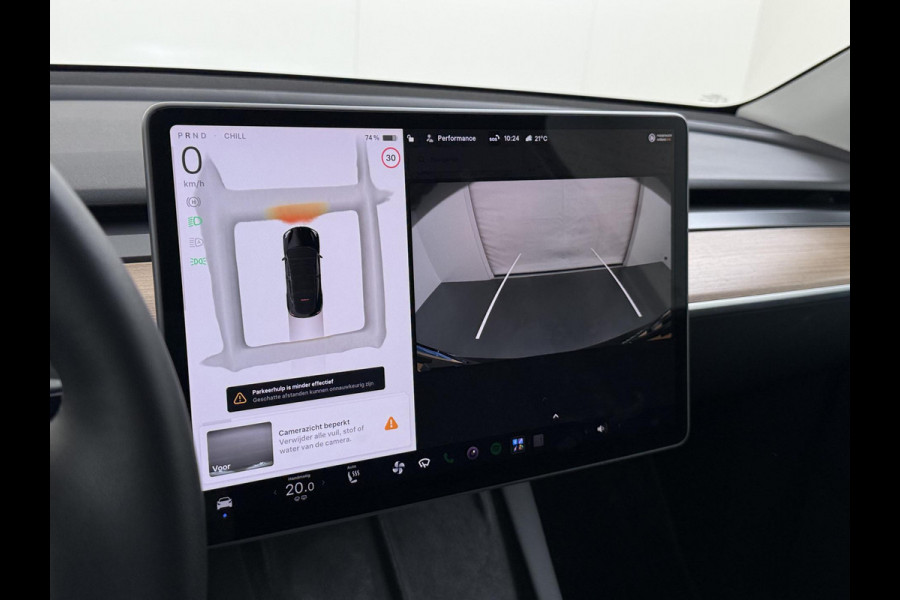 Tesla Model Y Performance AWD 75 kWh VAN:43.900,- VOOR:39.877,- UW HERFSTVOORDEEL:4.023,- SOH 95% | AFN. TREKHAAK | 21 INCH TURBINE VELGEN| TESLA FABRIEKSGARANTIE T/M 01-2027 of 80.000KM!| RESTERENDE FABRIEKSGARANTIE OP DE HOOGVOLTACCU + AANDRIJFLIJN T/M 01-2031 of 192.000KM!