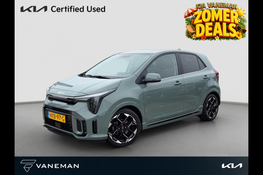 Kia Picanto 1.0 DPI GT-Line Open Dak | LED | Leder | PDC | Navi | Clima | Stoel & Stuurverwarming |