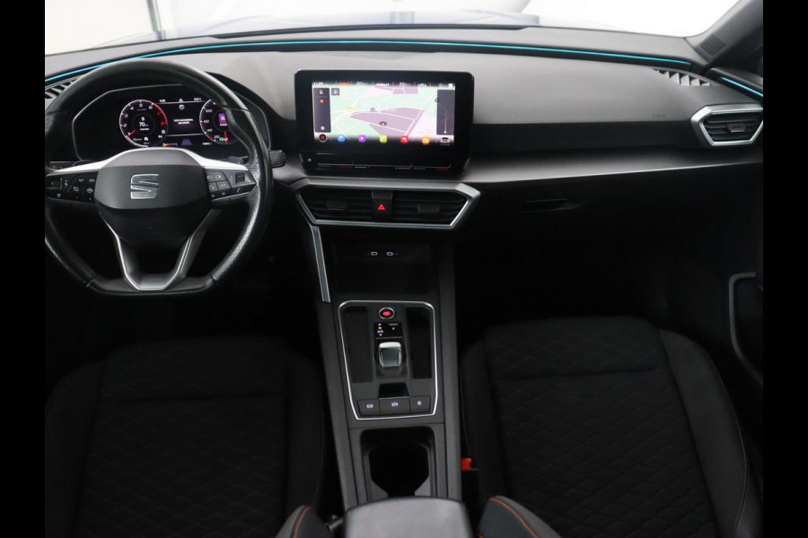 Seat Leon Sportstourer 1.5 eTSI FR Business Intense | Half Leder | Adaptive cruise | Park assist | Navigatie | Carplay | Climate control | Sfeerverlichting |