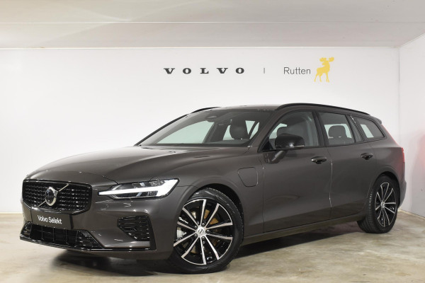 Volvo V60 T6 350PK Plug-in hybrid AWD Plus Dark / Adaptive Cruise Control / 360 Camera / Harman Kardon / Stoel- en stuurverwarming / Stoelverwarming achter /  Trekhaak / Elektrische stoelen met geheugen / Elektrische achterklep