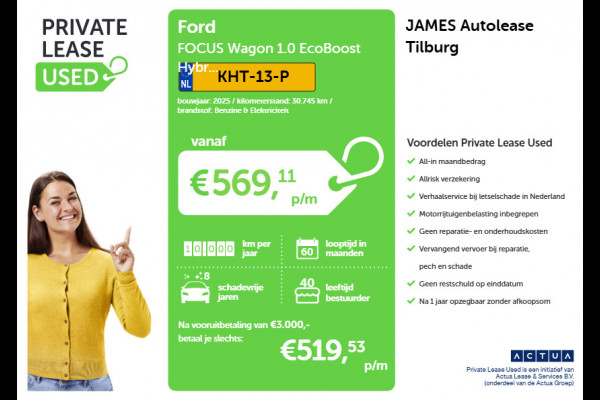 Ford FOCUS Wagon 1.0 EcoBoost Hybrid ST Line X CAMERA | NAVI & CARPLAY | AD-CRUISE | WINTER-PACK