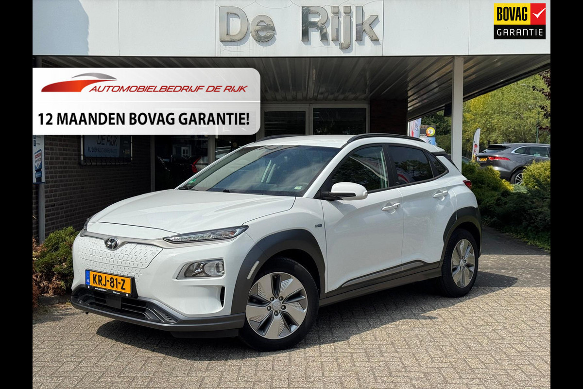 Hyundai Kona EV Comfort 39 kWh |SOH96.2%| Navi, Camera, Stoel+Stuurverw., Cruise, Climate | Dealeronderhouden |