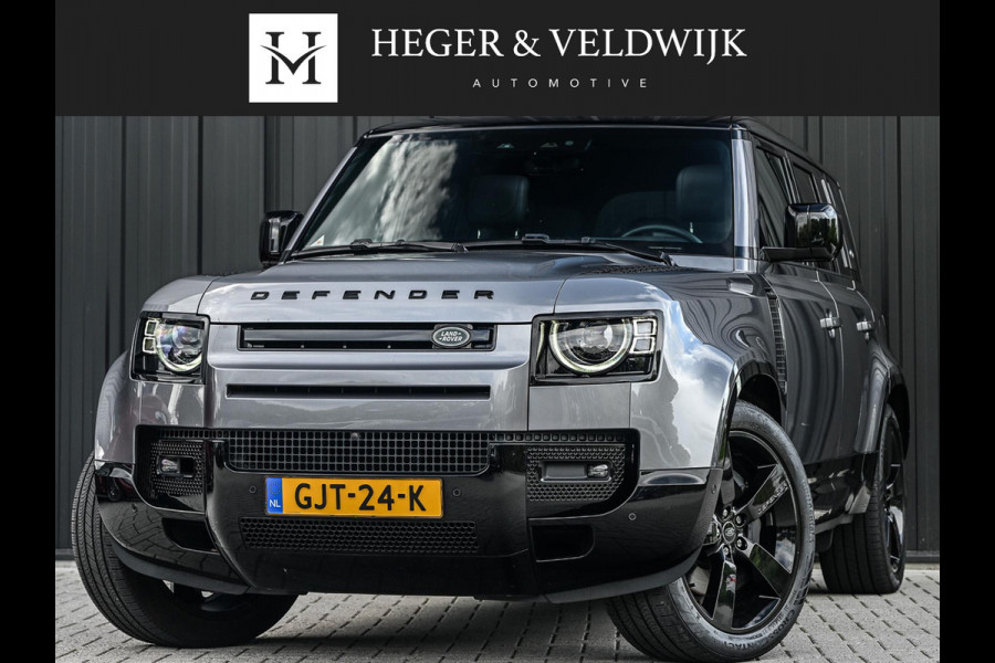 Land Rover Defender 110 2.0 P400e 110 X-Dynamic HSE | Panoramadak | NL-Auto | Dealeronderhouden | Meridian Sound | HUD | 360 Camera | Luchtvering | Stoelverwarming + Ventilatie  | Memory Seats | Trekhaak | Koelbox | Ambiance Interieur |