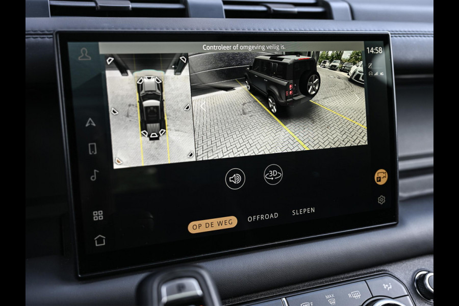 Land Rover Defender 110 2.0 P400e 110 X-Dynamic HSE | Panoramadak | NL-Auto | Dealeronderhouden | Meridian Sound | HUD | 360 Camera | Luchtvering | Stoelverwarming + Ventilatie  | Memory Seats | Trekhaak | Koelbox | Ambiance Interieur |