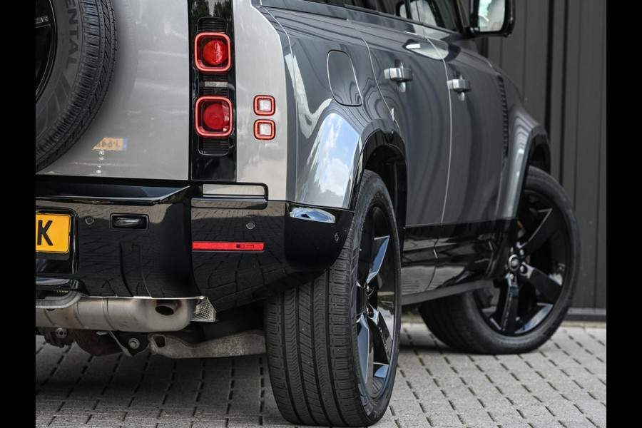 Land Rover Defender 110 2.0 P400e 110 X-Dynamic HSE | Panoramadak | NL-Auto | Dealeronderhouden | Meridian Sound | HUD | 360 Camera | Luchtvering | Stoelverwarming + Ventilatie  | Memory Seats | Trekhaak | Koelbox | Ambiance Interieur |