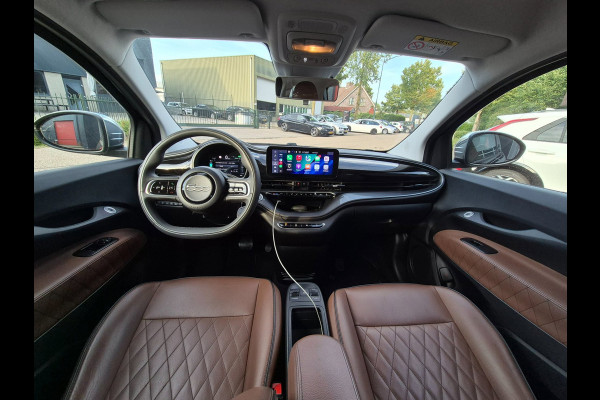 Fiat 500 42 kWh Top SoH 93% CarPlay Special Edition Amaretto Rund Leder interieur 2e Eig NAP