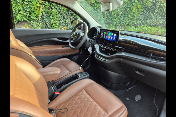 Fiat 500 42 kWh Top SoH 93% CarPlay Special Edition Amaretto Rund Leder interieur 2e Eig NAP