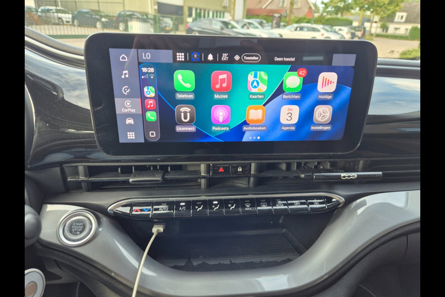 Fiat 500 42 kWh Top SoH 93% CarPlay Special Edition Amaretto Rund Leder interieur 2e Eig NAP