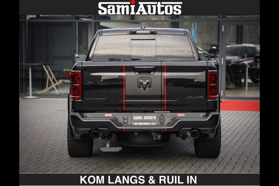Dodge Ram LIMITED 2027 5.7 V8 HEMI | MAXIMAAL UITGERUST | DUBBELE CABINE | 5 PERSOONS | DC | Allernieuwste Limited uitvoering – volledig uitgerust met alle opties, inclusief MWK en normale laadbak.