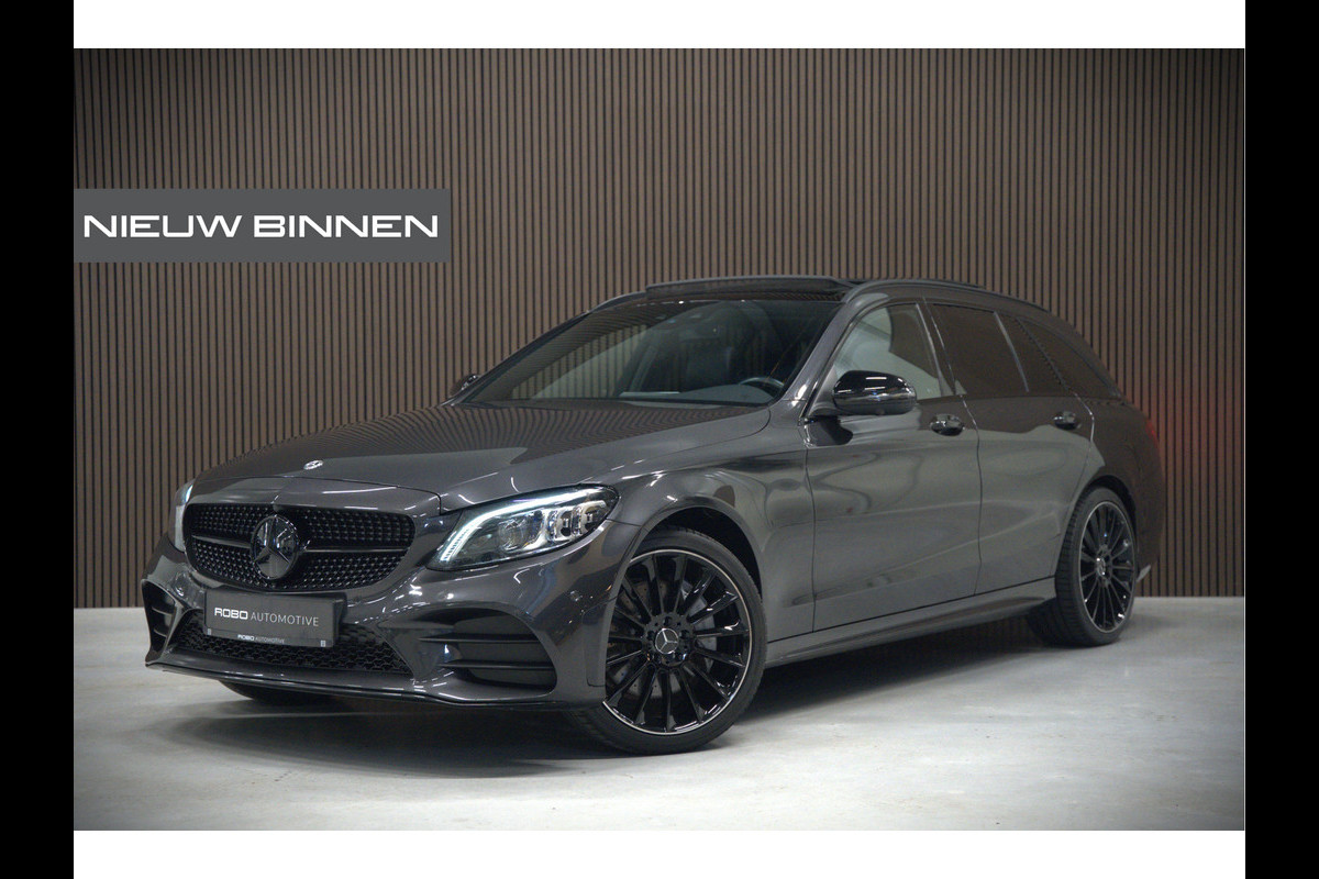 Mercedes-Benz C-Klasse Estate 300 e Business Solution AMG | Panoramadak | Stoelverwarming | 360 Camera | Dodehoekdetectie | Cruise Control | Apple Carplay | Navigatie | Trekhaak | DAB | Ambiance Verlichting | Multibeam | SOH 89,49%