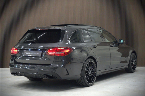 Mercedes-Benz C-Klasse Estate 300 e Business Solution AMG | Panoramadak | Stoelverwarming | 360 Camera | Dodehoekdetectie | Cruise Control | Apple Carplay | Navigatie | Trekhaak | DAB | Ambiance Verlichting | Multibeam | SOH 89,49%