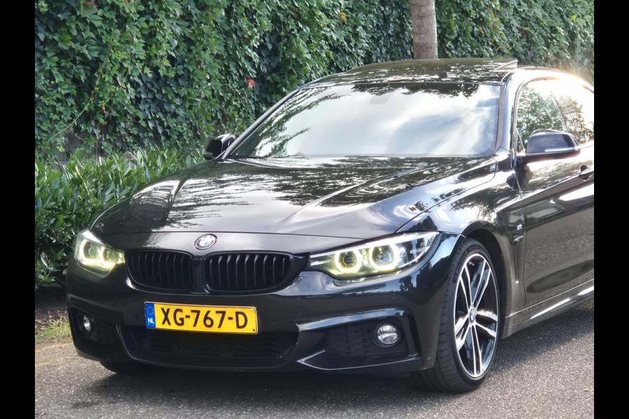 BMW 4 Serie Gran Coupé 420i M Sport High Ex Pano CarPlay Keyless Hifi Camera Shadow Line 19inch M Velgen 420i High Executive