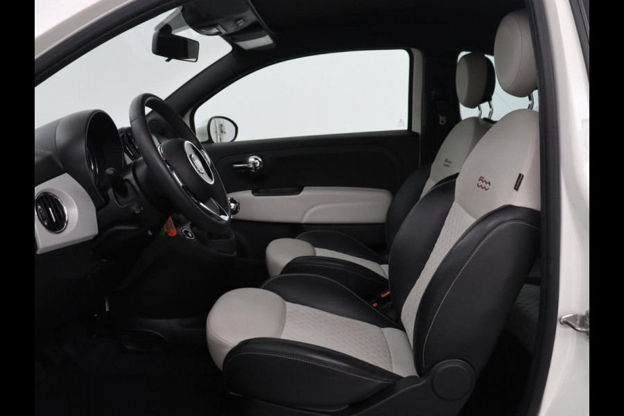 Fiat 500 1.0 Hybrid Launch Edition | Vouwdak | Leder | Bluetooth | Navigatie | Virtueel dashboard | 16" velgen
