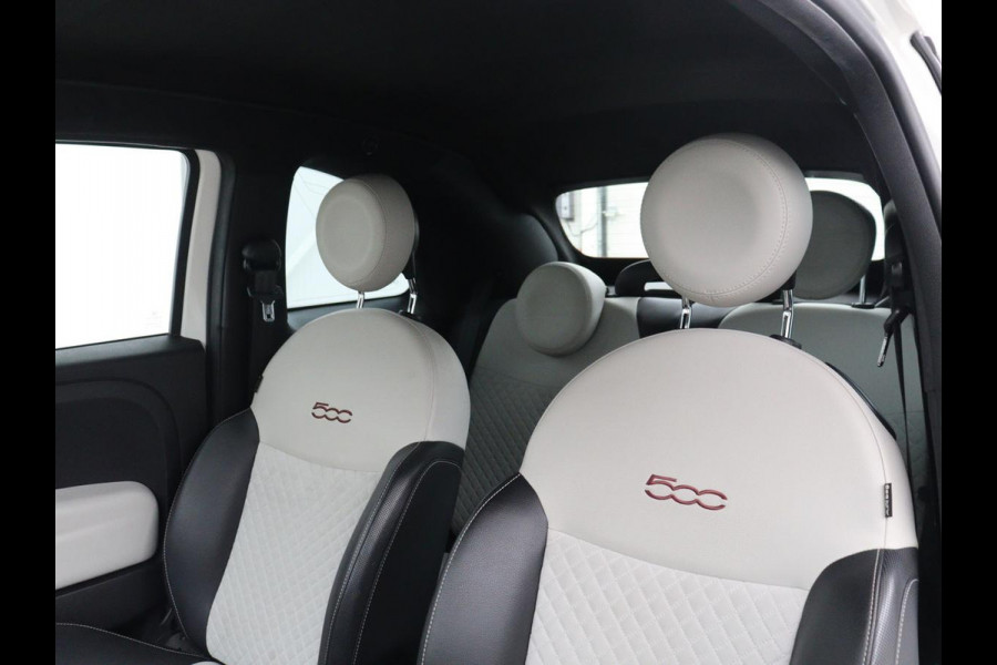 Fiat 500 1.0 Hybrid Launch Edition | Vouwdak | Leder | Bluetooth | Navigatie | Virtueel dashboard | 16" velgen