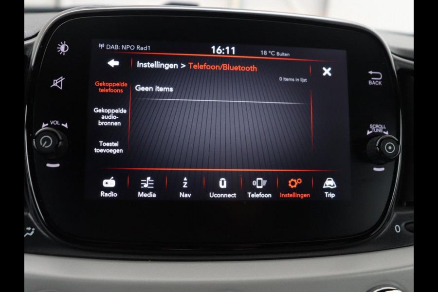 Fiat 500 1.0 Hybrid Launch Edition | Vouwdak | Leder | Bluetooth | Navigatie | Virtueel dashboard | 16" velgen