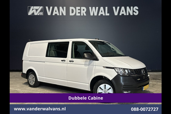 Volkswagen Transporter 2.0 TDI 150pk 4Motion L2H1 Dubbele Cabine Euro6 Airco | 5-Zits | Apple Carplay | Cruisecontrol | Omvormer Android Auto, 2500kg Trekhaak, Leder, Parkeersensoren, Achterklep