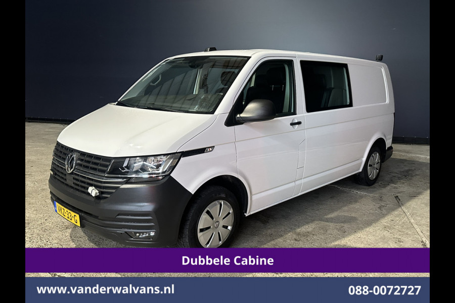 Volkswagen Transporter 2.0 TDI 150pk 4Motion L2H1 Dubbele Cabine Euro6 Airco | 5-Zits | Apple Carplay | Cruisecontrol | Omvormer Android Auto, 2500kg Trekhaak, Leder, Parkeersensoren, Achterklep