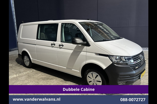 Volkswagen Transporter 2.0 TDI 150pk 4Motion L2H1 Dubbele Cabine Euro6 Airco | 5-Zits | Apple Carplay | Cruisecontrol | Omvormer Android Auto, 2500kg Trekhaak, Leder, Parkeersensoren, Achterklep