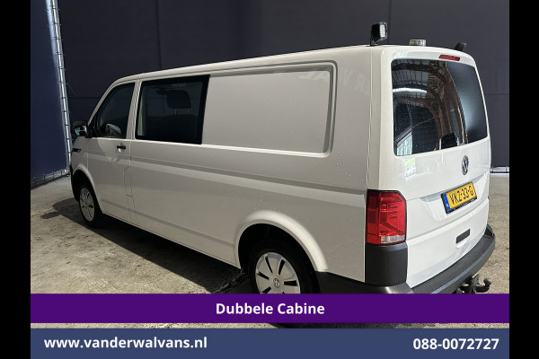 Volkswagen Transporter 2.0 TDI 150pk 4Motion L2H1 Dubbele Cabine Euro6 Airco | 5-Zits | Apple Carplay | Cruisecontrol | Omvormer Android Auto, 2500kg Trekhaak, Leder, Parkeersensoren, Achterklep