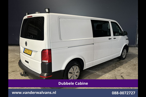 Volkswagen Transporter 2.0 TDI 150pk 4Motion L2H1 Dubbele Cabine Euro6 Airco | 5-Zits | Apple Carplay | Cruisecontrol | Omvormer Android Auto, 2500kg Trekhaak, Leder, Parkeersensoren, Achterklep