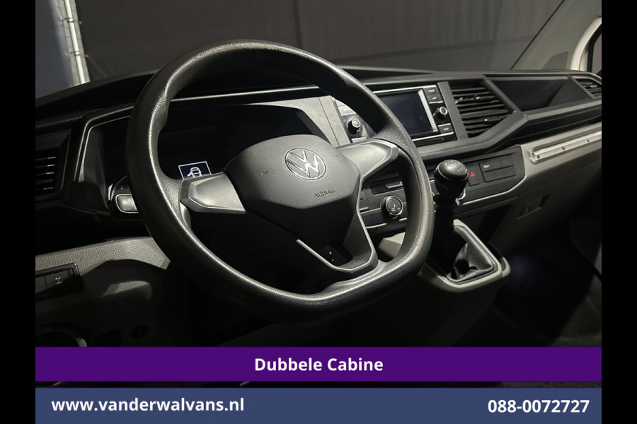 Volkswagen Transporter 2.0 TDI 150pk 4Motion L2H1 Dubbele Cabine Euro6 Airco | 5-Zits | Apple Carplay | Cruisecontrol | Omvormer Android Auto, 2500kg Trekhaak, Leder, Parkeersensoren, Achterklep