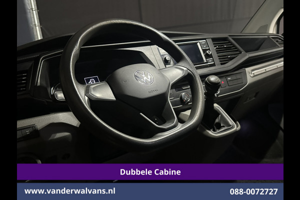 Volkswagen Transporter 2.0 TDI 150pk 4Motion L2H1 Dubbele Cabine Euro6 Airco | 5-Zits | Apple Carplay | Cruisecontrol | Omvormer Android Auto, 2500kg Trekhaak, Leder, Parkeersensoren, Achterklep