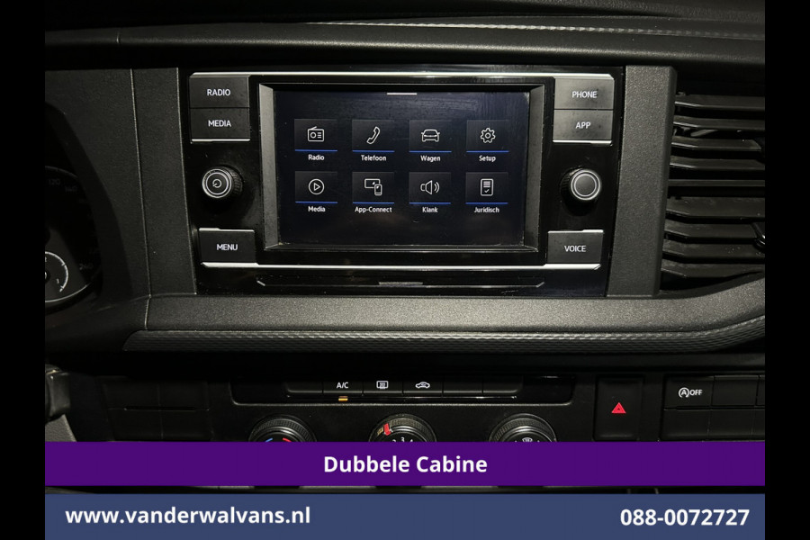 Volkswagen Transporter 2.0 TDI 150pk 4Motion L2H1 Dubbele Cabine Euro6 Airco | 5-Zits | Apple Carplay | Cruisecontrol | Omvormer Android Auto, 2500kg Trekhaak, Leder, Parkeersensoren, Achterklep
