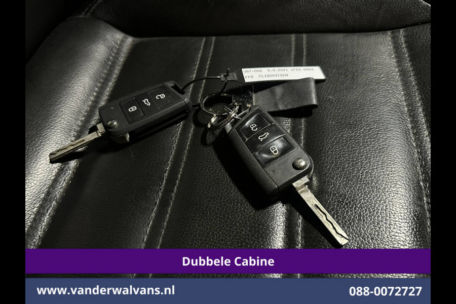 Volkswagen Transporter 2.0 TDI 150pk 4Motion L2H1 Dubbele Cabine Euro6 Airco | 5-Zits | Apple Carplay | Cruisecontrol | Omvormer Android Auto, 2500kg Trekhaak, Leder, Parkeersensoren, Achterklep