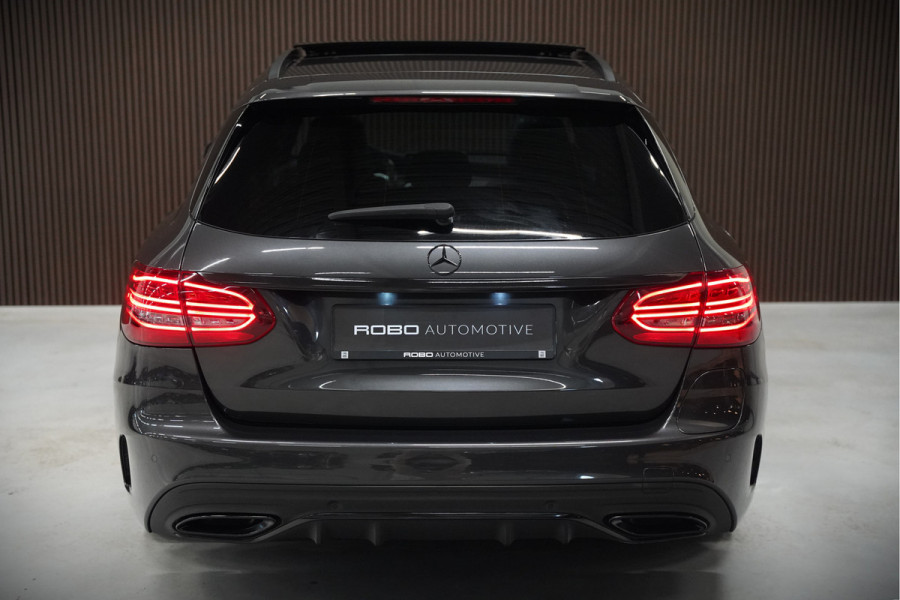 Mercedes-Benz C-Klasse Estate 300 e Business Solution AMG | Panoramadak | Stoelverwarming | 360 Camera | Dodehoekdetectie | Cruise Control | Apple Carplay | Navigatie | Trekhaak | DAB | Ambiance Verlichting | Multibeam | SOH 89,49%