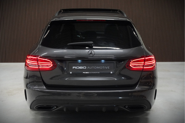 Mercedes-Benz C-Klasse Estate 300 e Business Solution AMG | Panoramadak | Stoelverwarming | 360 Camera | Dodehoekdetectie | Cruise Control | Apple Carplay | Navigatie | Trekhaak | DAB | Ambiance Verlichting | Multibeam | SOH 89,49%