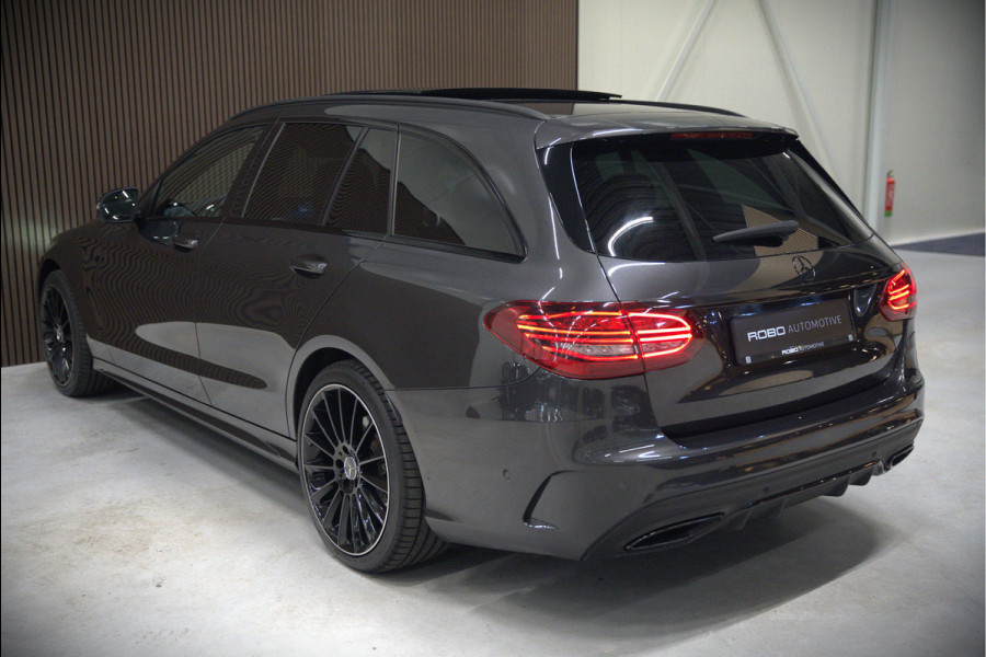 Mercedes-Benz C-Klasse Estate 300 e Business Solution AMG | Panoramadak | Stoelverwarming | 360 Camera | Dodehoekdetectie | Cruise Control | Apple Carplay | Navigatie | Trekhaak | DAB | Ambiance Verlichting | Multibeam | SOH 89,49%