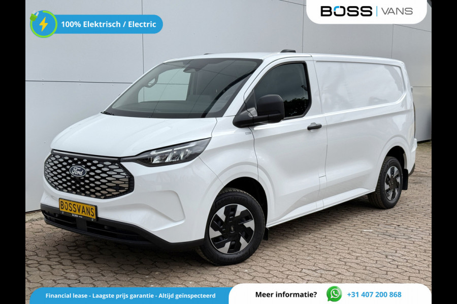 Ford E-Transit Custom 71kWh 136PK Elektrisch L1 344KM WLTP 2300kg Trekvermogen BEV Snelladen LED ACC Camera Carplay Parkeersensoren v+a