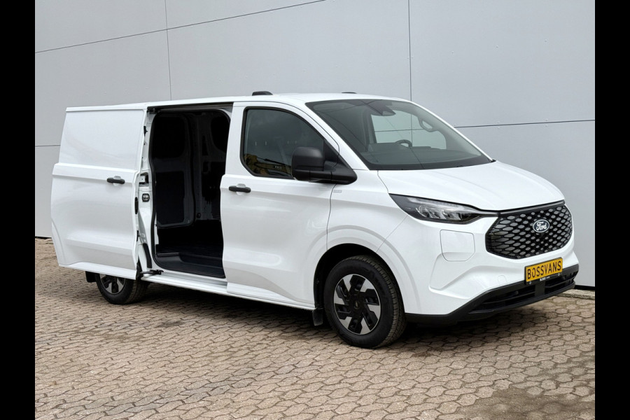 Ford E-Transit Custom 71kWh 136PK Elektrisch L1 344KM WLTP 2300kg Trekvermogen BEV Snelladen LED ACC Camera Carplay Parkeersensoren v+a