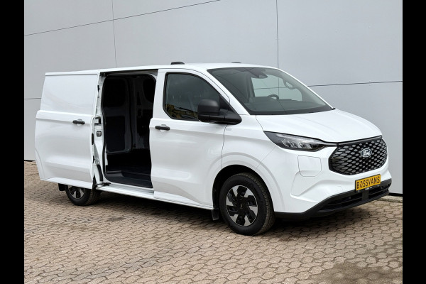 Ford E-Transit Custom 71kWh 136PK Elektrisch L1 344KM WLTP 2300kg Trekvermogen BEV Snelladen LED ACC Camera Carplay Parkeersensoren v+a