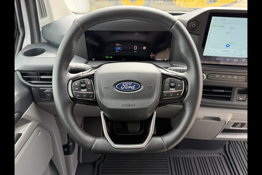 Ford E-Transit Custom 71kWh 136PK Elektrisch L1 344KM WLTP 2300kg Trekvermogen BEV Snelladen LED ACC Camera Carplay Parkeersensoren v+a