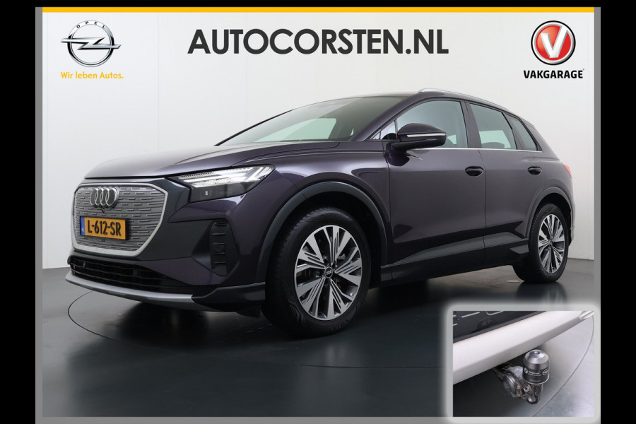 Audi Q4 e-tron 40 82kWh Trekhaak Matrix Led 19" Sportst.+Verwarmd Apple Carplay Android Navi Launch Edition Advanced Ecc Pdc Elek.Achterklep Cruise Control Lmv Isofix DAB 1.000KG Trekgewicht 1e Eigenaar Origineel Nederlandse Auto