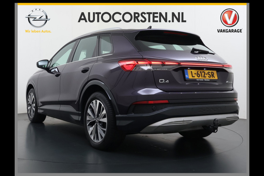Audi Q4 e-tron 40 82kWh Trekhaak Matrix Led 19" Sportst.+Verwarmd Apple Carplay Android Navi Launch Edition Advanced Ecc Pdc Elek.Achterklep Cruise Control Lmv Isofix DAB 1.000KG Trekgewicht 1e Eigenaar Origineel Nederlandse Auto