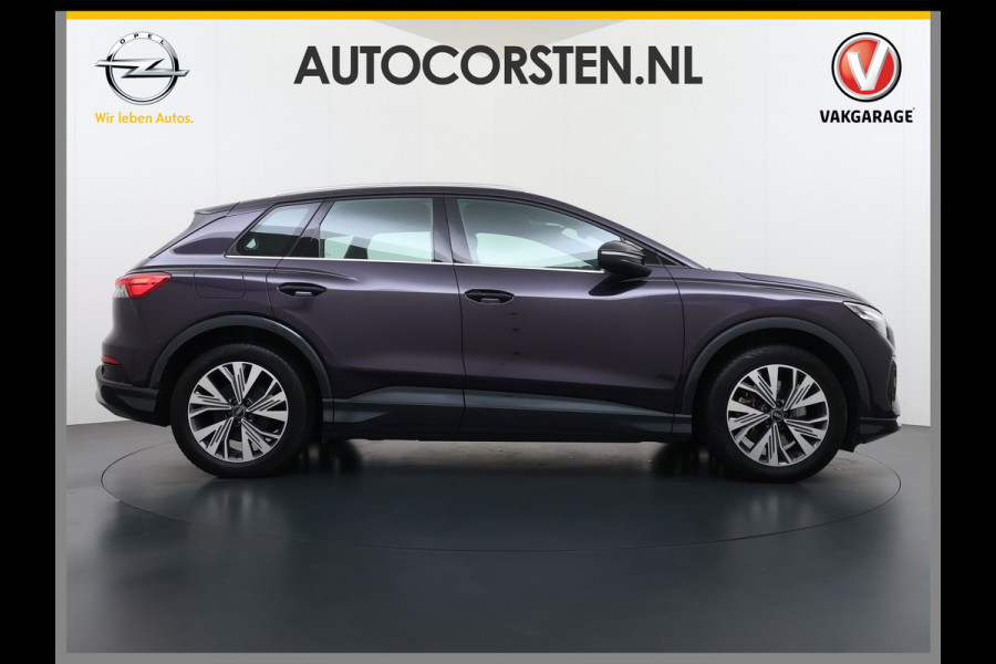 Audi Q4 e-tron 40 82kWh Trekhaak Matrix Led 19" Sportst.+Verwarmd Apple Carplay Android Navi Launch Edition Advanced Ecc Pdc Elek.Achterklep Cruise Control Lmv Isofix DAB 1.000KG Trekgewicht 1e Eigenaar Origineel Nederlandse Auto