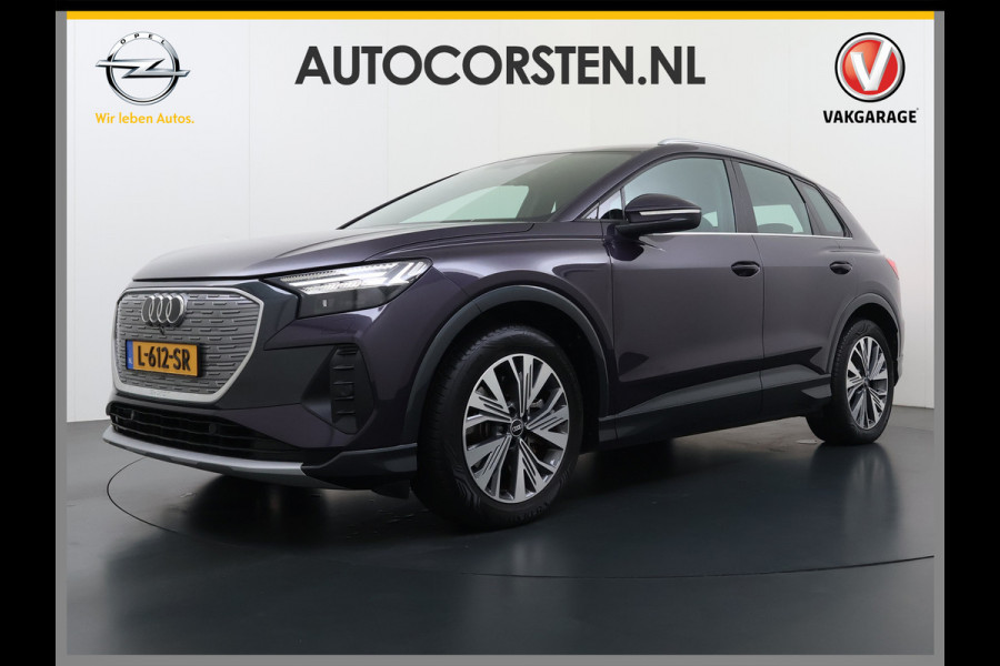 Audi Q4 e-tron 40 82kWh Trekhaak Matrix Led 19" Sportst.+Verwarmd Apple Carplay Android Navi Launch Edition Advanced Ecc Pdc Elek.Achterklep Cruise Control Lmv Isofix DAB 1.000KG Trekgewicht 1e Eigenaar Origineel Nederlandse Auto