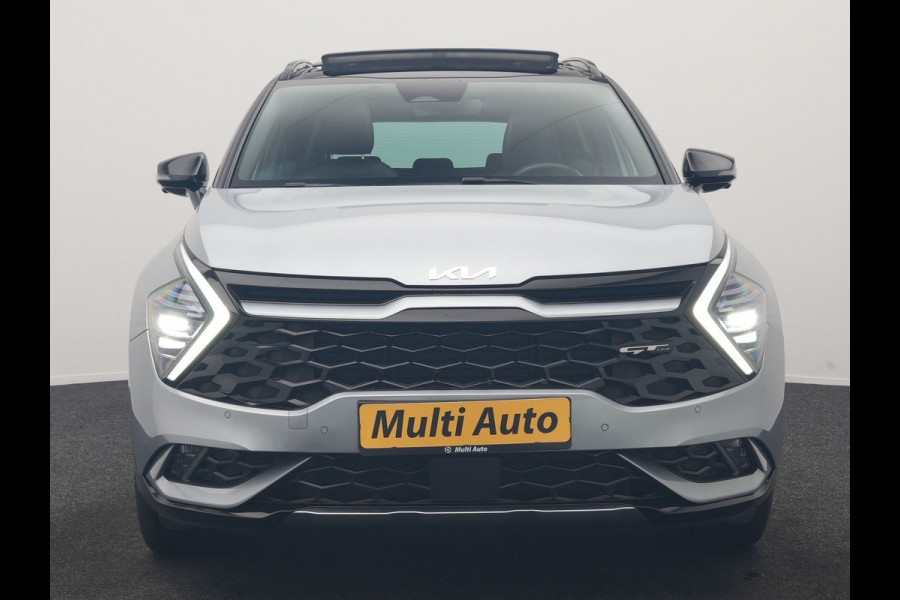 Kia Sportage 1.6 T-GDi Hybrid MHEV GT-Line 180pk Dealer O.H | Trekhaak Afn. | Panodak | Adaptive Cruise | 360 Camera | Harman / Kardon | Leeren Sportstoelen Memory & Ventilatie | Keyless | Apple Carplay | Stuur & Stoelverwarming | Sfeerverlichting | Virtual | Navigatie | DAB | 19"L.M |