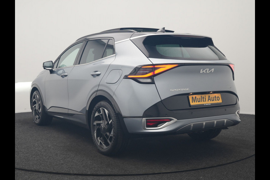 Kia Sportage 1.6 T-GDi Hybrid MHEV GT-Line 180pk Dealer O.H | Trekhaak Afn. | Panodak | Adaptive Cruise | 360 Camera | Harman / Kardon | Leeren Sportstoelen Memory & Ventilatie | Keyless | Apple Carplay | Stuur & Stoelverwarming | Sfeerverlichting | Virtual | Navigatie | DAB | 19"L.M |