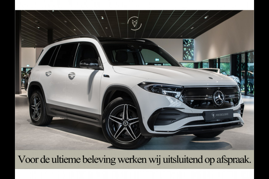 Mercedes-Benz EQB 300 4MATIC AMG 67 kWh 7-persoons|Night|Keyless|SOH 97,9%|Verw-stln|Cruise|360°|Panorama|HUD|Sfeer|Nieuwprijs €74.626