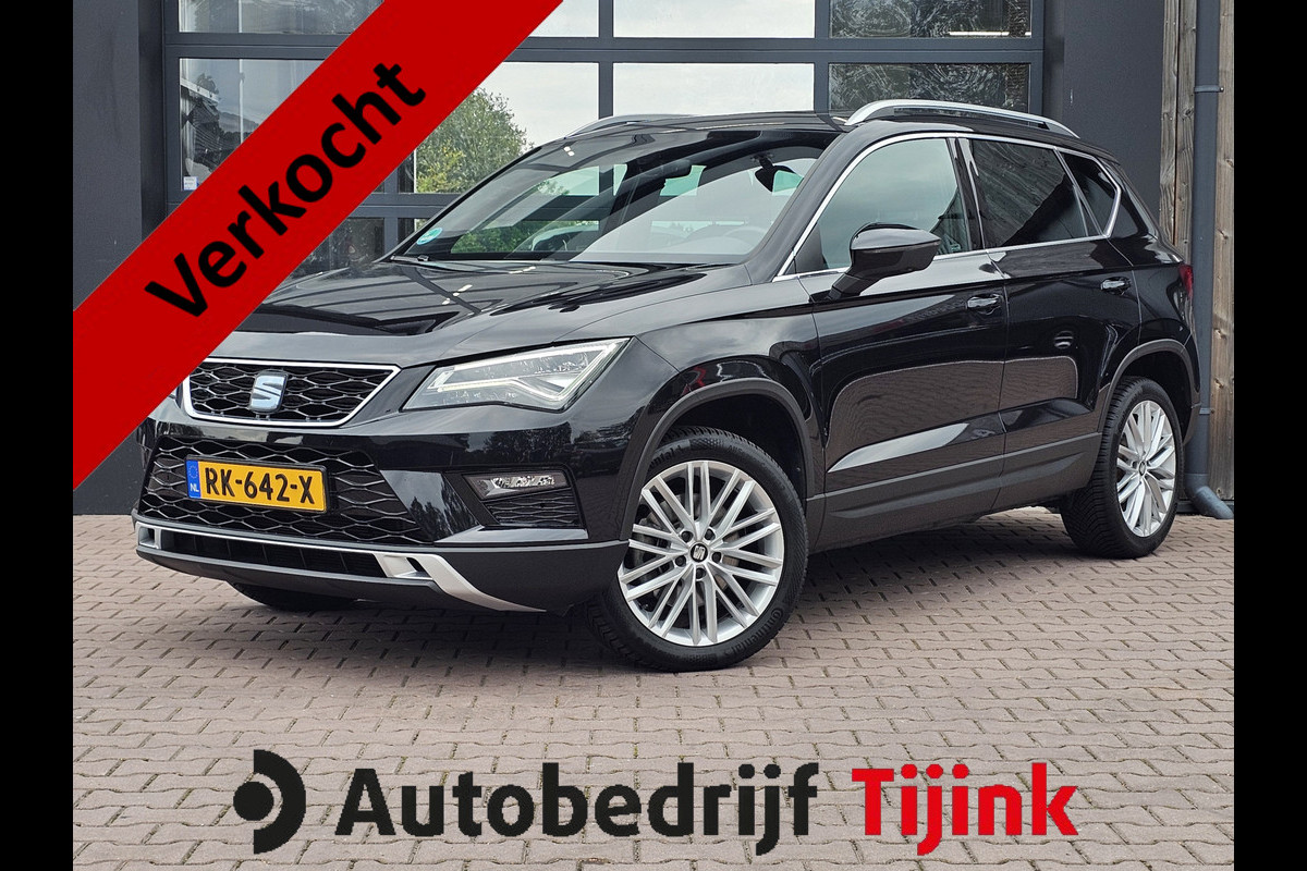 Seat Ateca 1.4 EcoTSI Xcellence | Automaat | Pano | Trekhaak | App-connect | Camera | PDC | LED | All-seasons |