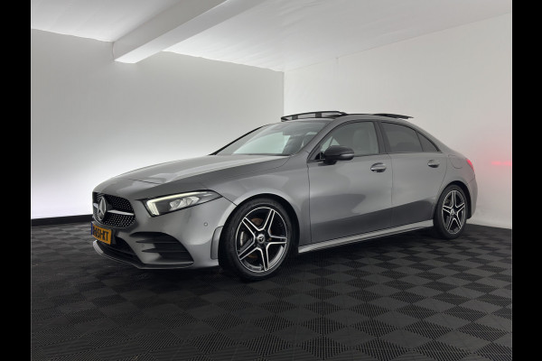 Mercedes-Benz A-Klasse 200 AMG Sportpack Business Solution (INCL-BTW) Aut. *PANO | LEATHER-MICROFIBRE | FULL-LED | HEATED-SPORTSEATS | WIDESCREEN-DIGIOCKPIT | DAB+ | NAVI-FULLMAP | CAMERA | PRIVACYGLASS | SHIFTPADDLES | 18''ALU*