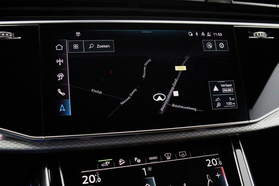 Audi Q8 60 TFSI e 490 PK Quattro S-Line Pro Line Competition PHEV, Panoramadak, Trekhaak, RS-Stoelen, Bang&Olufsen, Memory, Sfeerverlich