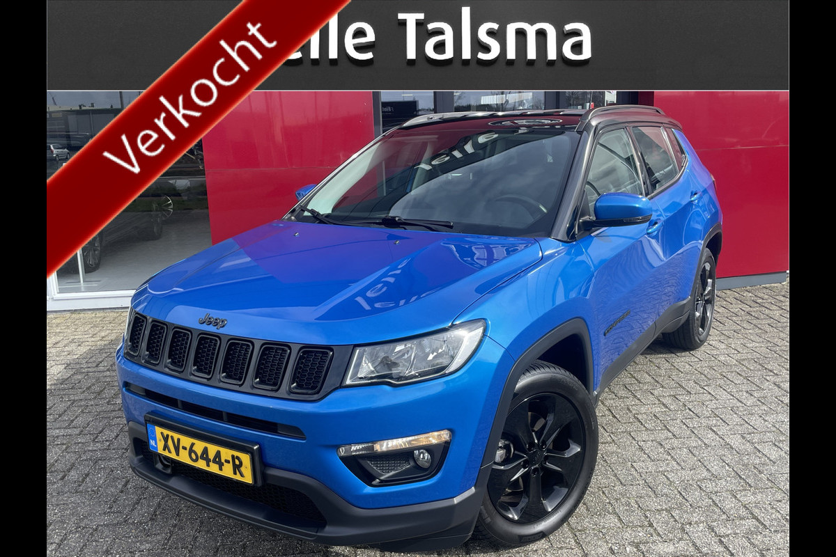 Jeep Compass 1.4 MultiAir Night Eagle | Blauw metallic met zwart dak | Zwarte velgen