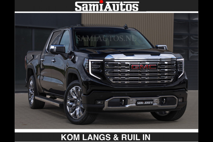 GMC Sierra DENALI | All-In Prijs | 6,2 V8 Full Option | De Meest Luxe Pick-Up in zijn Klasse | Comfortabele Dubbele Cabine met Royale 5 Zitplaatsen | BPM vrij | Nu Leverbaar uit Voorraad | Voorraad Nr 1539 | De specialist in Amerikaanse pick‑ups in Nederland en Europa.