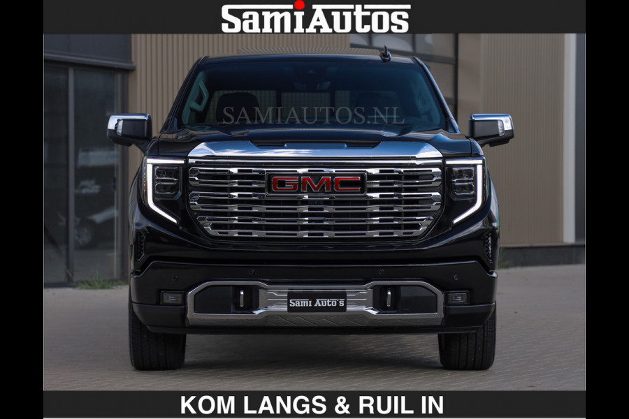 GMC Sierra DENALI | All-In Prijs | 6,2 V8 Full Option | De Meest Luxe Pick-Up in zijn Klasse | Comfortabele Dubbele Cabine met Royale 5 Zitplaatsen | BPM vrij | Nu Leverbaar uit Voorraad | Voorraad Nr 1539 | De specialist in Amerikaanse pick‑ups in Nederland en Europa.