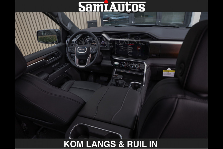 GMC Sierra DENALI | All-In Prijs | 6,2 V8 Full Option | De Meest Luxe Pick-Up in zijn Klasse | Comfortabele Dubbele Cabine met Royale 5 Zitplaatsen | BPM vrij | Nu Leverbaar uit Voorraad | Voorraad Nr 1539 | De specialist in Amerikaanse pick‑ups in Nederland en Europa.